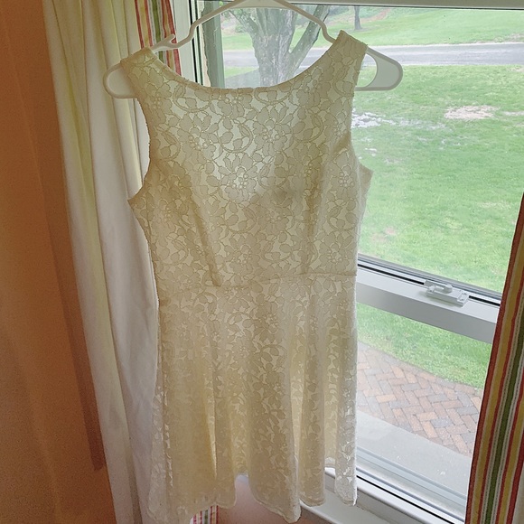 Speechless White Floral Lace Dress - Picture 1 of 1